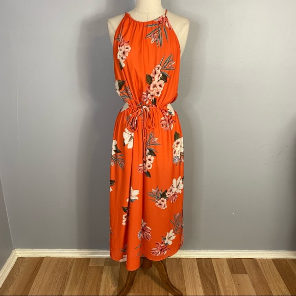 Sheike Womens Size 10 Maxi Sheer Sun Dress - Picture 2 of 10